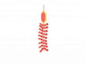 New Year Firecracker v001 Modèle 3D