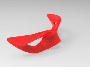 Red basic mask v001 3D Model
