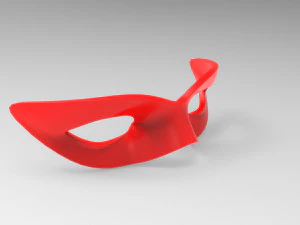 Red basic mask v001 3D Model