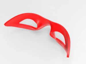 Red basic mask v001 3D Model