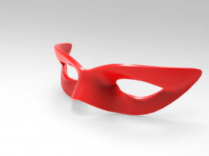 Red basic mask v001 3D Model