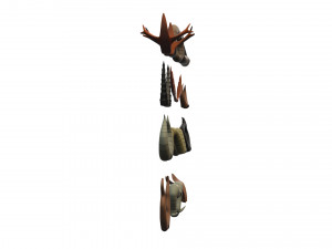 Horn Pack v001 3D Модель