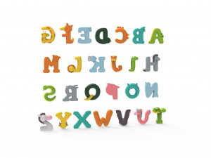 Cartoon Animal Alphabet v005 Modèle 3D