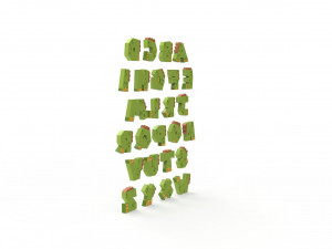 Alphabet Animal Dinosaur v001 Modelo 3D