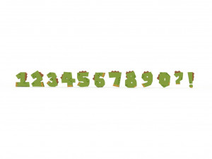 Numbers Animal Dinosaur v001 Modello 3D