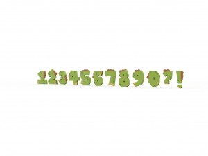 Numbers Animal Dinosaur v001 Modello 3D