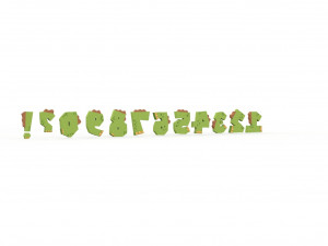Numbers Animal Dinosaur v001 Modello 3D