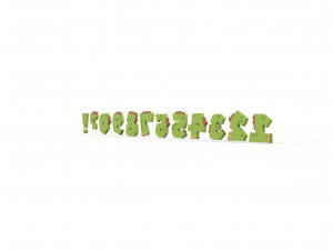 Numbers Animal Dinosaur v001 Modello 3D