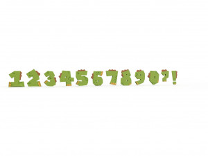 Numbers Animal Dinosaur v001 Modello 3D