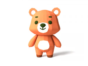 Character B100 Bear Cute 3D Model