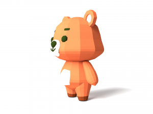 Character B100 Bear Cute Model 3D