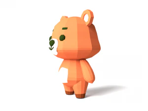 Character B100 Bear Cute 3D Model