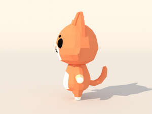 Character B099 Cat Cute 3D Model