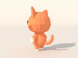 Character B099 Cat Cute 3D Model