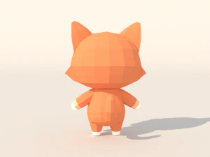Character B099 Cat Cute 3D Model