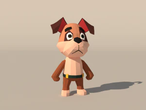 Character B098 Dog Cute 3D Model