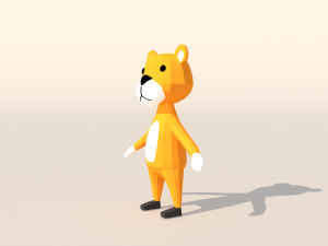 Character B097 Tiger Cute 3Dモデル