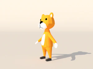 Character B097 Tiger Cute 3D Model
