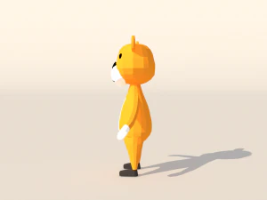 Character B097 Tiger Cute 3D Model