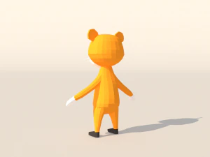 Character B097 Tiger Cute 3D Model