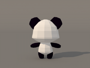 Character B096 Panda Cute 3D 모델