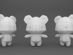 Character B096 Panda Cute 3D Model