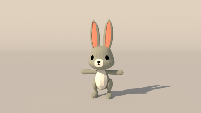 Character B095 Rabbit Cute 3D Model .c4d .max .obj .3ds .fbx .stl .blend 