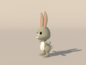 Character B095 Rabbit Cute 3D Model