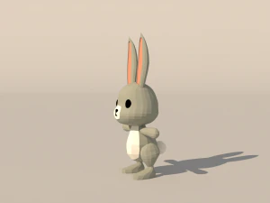 Personaggio B095 Coniglio carino Modello 3D