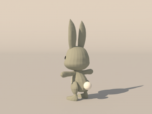 Character B095 Rabbit Cute 3D Model