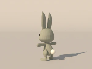 Personaggio B095 Coniglio carino Modello 3D