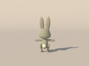 Character B095 Rabbit Cute 3D Model