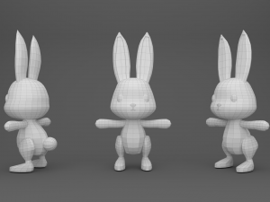 Character B095 Rabbit Cute 3D Model