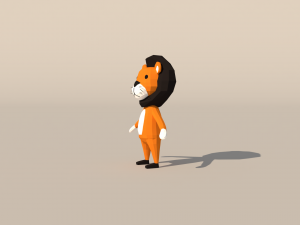 Character B094 Lion Cute 3D Модель