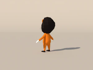 Character B094 Lion Cute 3D Model