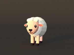 Character B093 Sheep Cute Model 3D