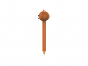 Pencil bear school supplies v001 3D Модель
