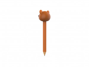 Pencil bear school supplies v001 3D Модель