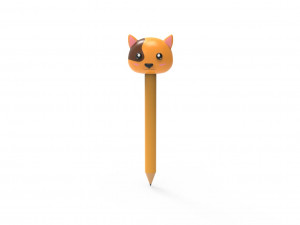 Pencil dog school supplies v001 3Dモデル