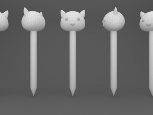 Pencil dog school supplies v001 3D Модель