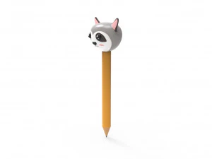 Pencil ratel school supplies v001 3D Model