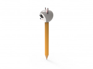 Pencil ratel school supplies v001 3D Model