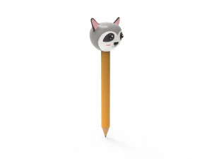 Pencil ratel school supplies v001 3D Model