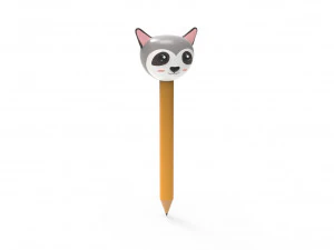 Pencil ratel school supplies v001 3D Model
