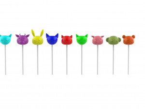 Sweet Lollipops collection v001 3D Модель