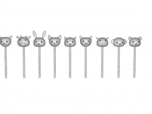 Sweet Lollipops collection v001 3D Model