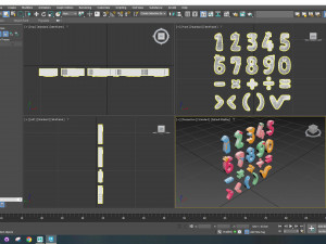 Cartoon Number v001 Modelo 3D