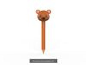 Pencil with animal school supplies collection 1 3D 模型