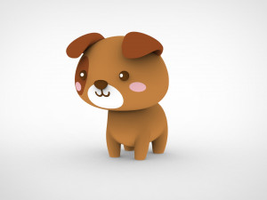Cartoon Bear v001 Model 3D