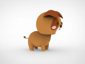 Urso de desenho animado v001 Modelo 3D